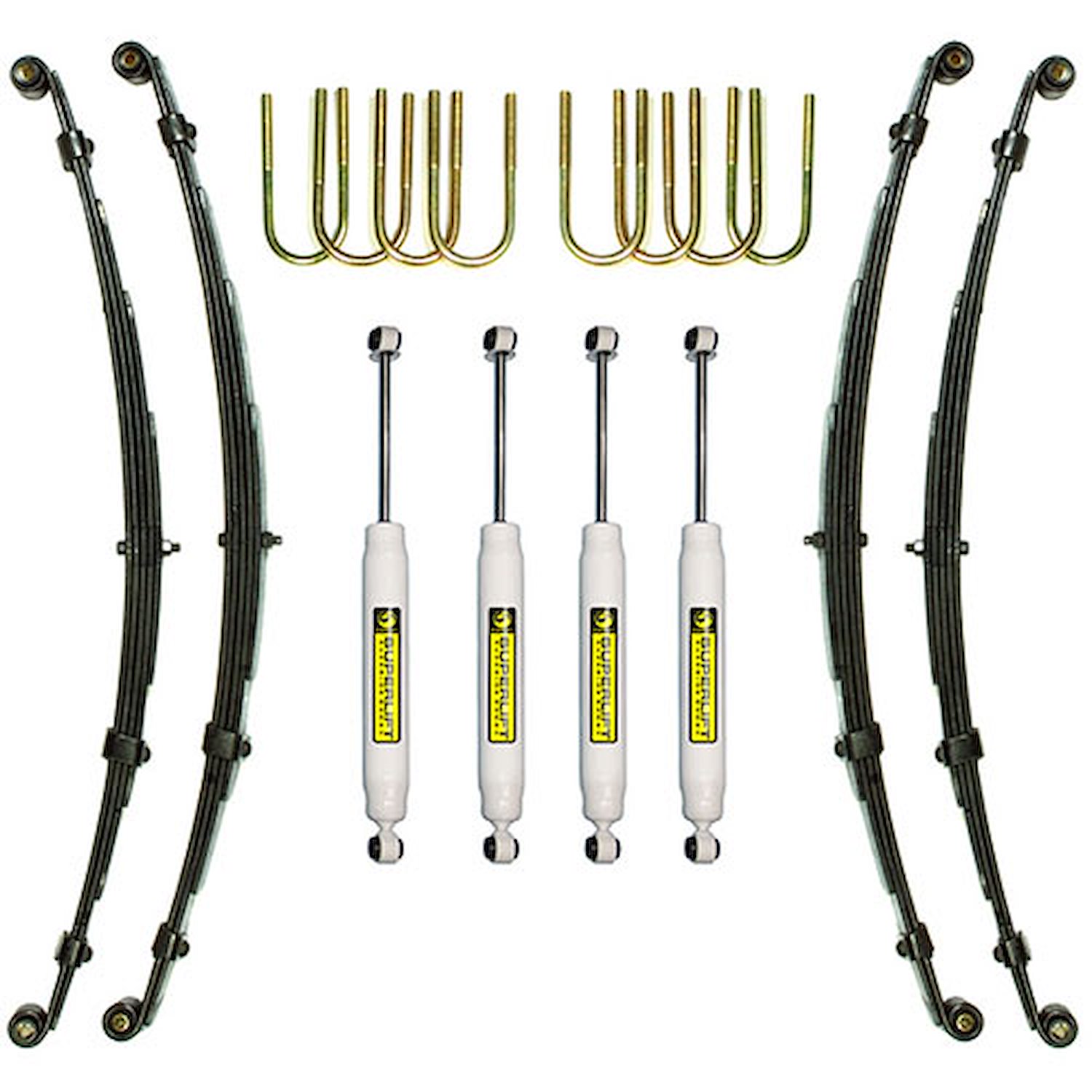 Suspension Lift Kit 1955-75 Jeep CJ5/CJ6/M38A1 4WD