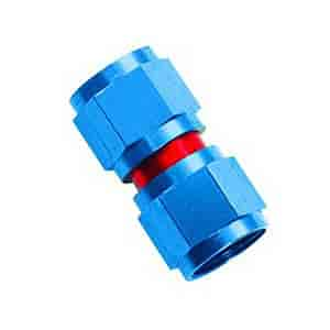 Powerflow Swivel Coupler Fitting Size -10 AN Female Red/Blue