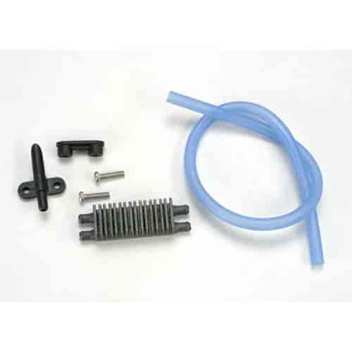 Watercooling kit EVX Marine ESC heat sink 1 / water pickup 1 / backing plate 1 / 3x12RM stainless 2 / tubing 1ft.