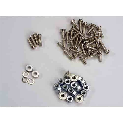 Screw set self-tapping/ nuts & washers for Radicator Rad2/ Hawk Hawk2 series