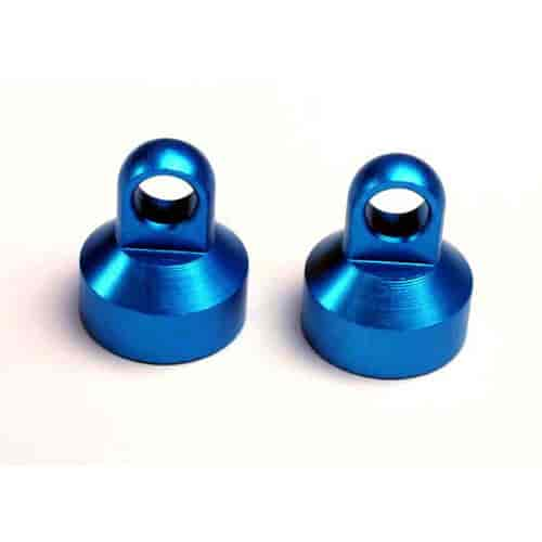 Shock Caps Blue Anodized Aluminum