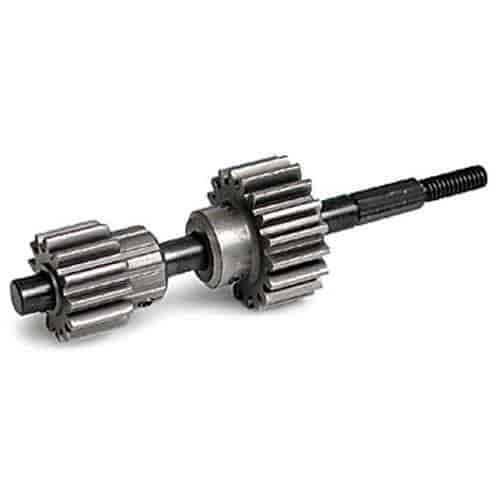 Input shaft/ drive gear assembly lightweight 18/ 13-tooth top gear hard-anodized/PTFE-coated 7075 T6 aluminum gears