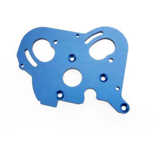 Motor Plate Blue Anodized Aluminum