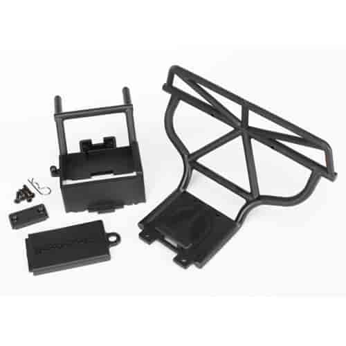 Rear Bumper, Battery Box & Battery Box Cover Black Plastic