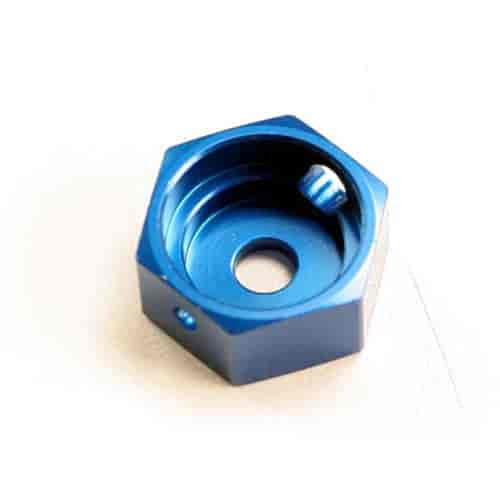 Brake adapter hex aluminum blue for T-Maxx steel constant-velocity center driveshafts