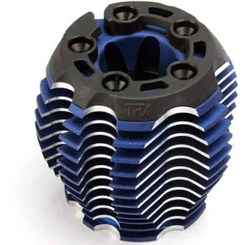 PowerTune Cooling Head Machined Blue-Anodized Aluminum