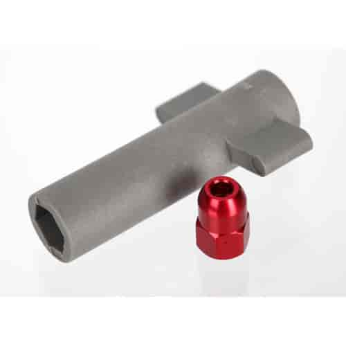 Antenna Crimp Nut Red Anodized Aluminum