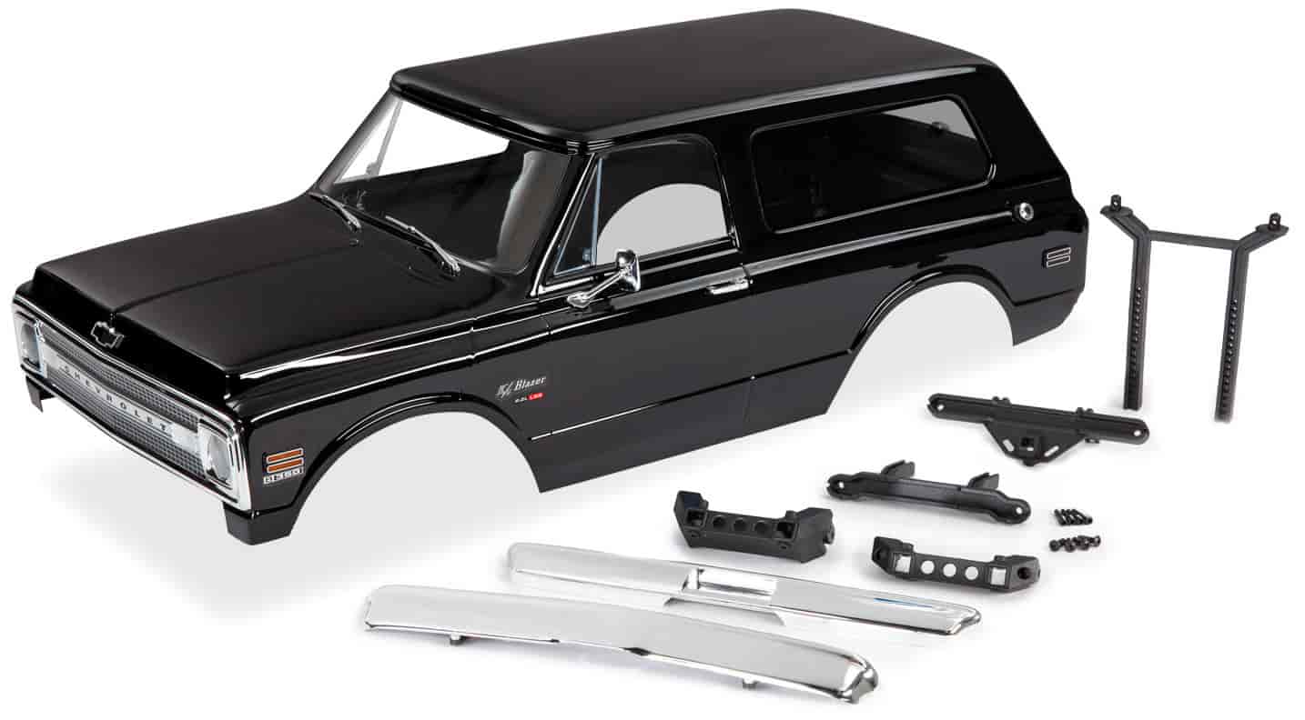 Traxxas 9112X: TRX-4 1969 Chevy Blazer Body Kit | RC Car Off-road Body |  Black | Period Correct | Accessories included | Off-Road R/C Truck - JEGS  High Performance