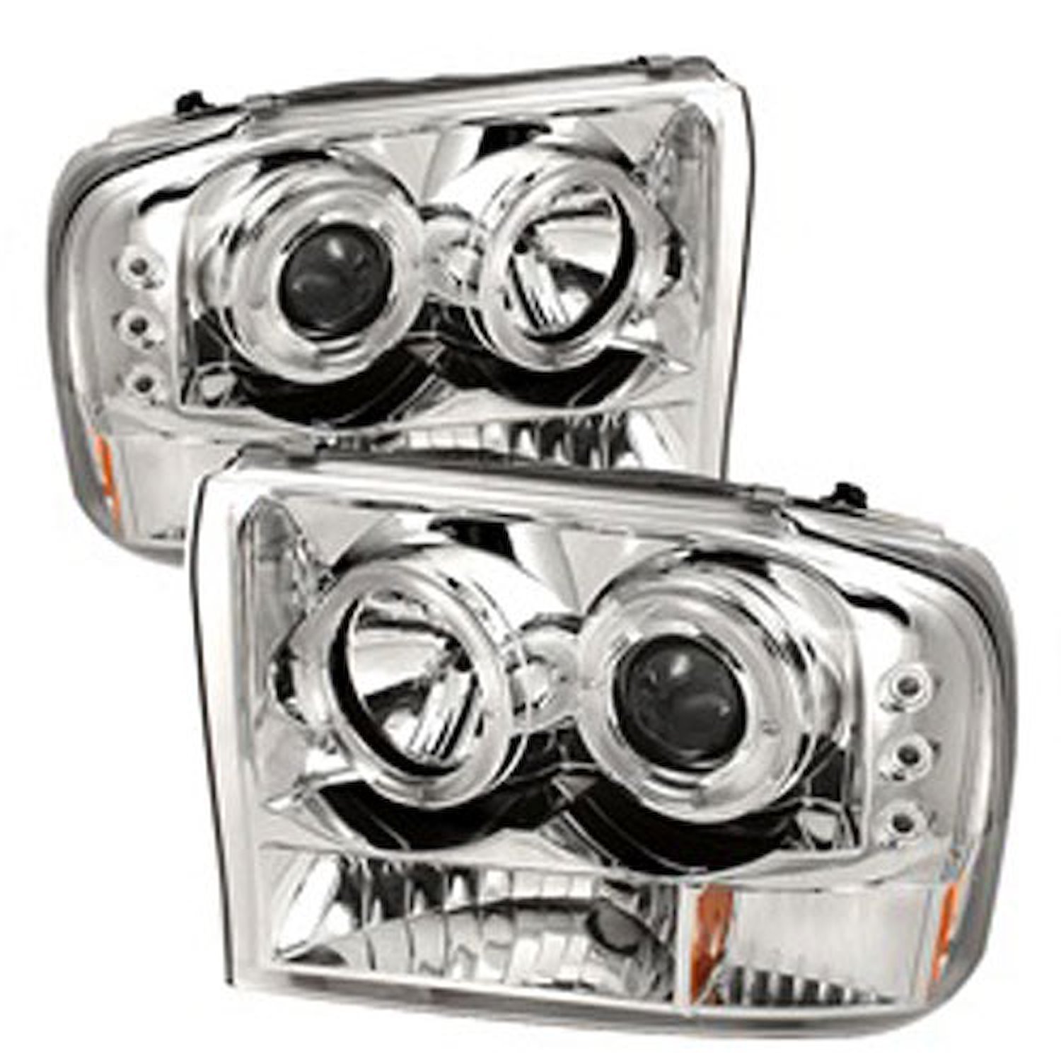 Halo LED Projector Headlights 1999-2004 Ford F250 Super Duty