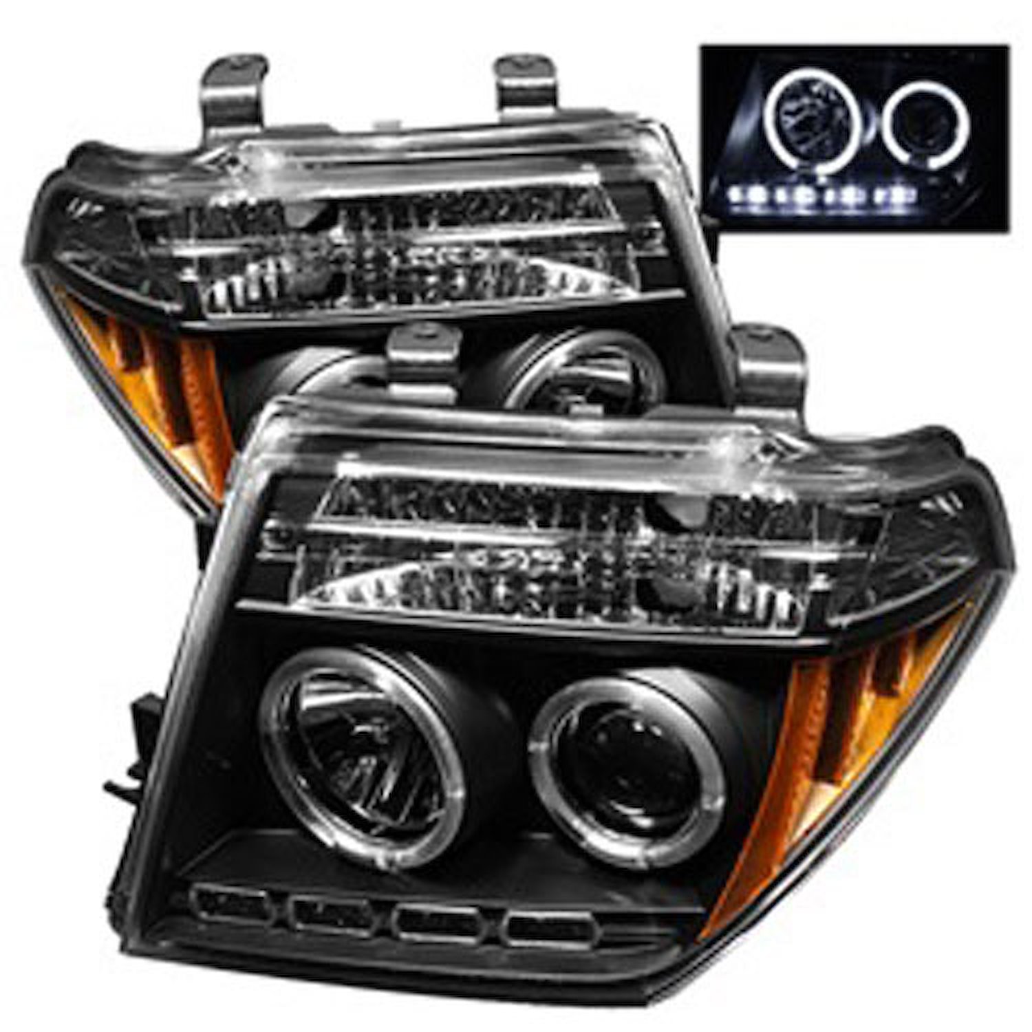 Halo LED Projector Headlights 2005-2008 for Nissan