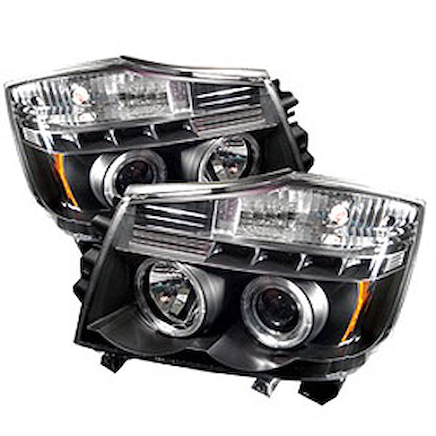 Halo LED Projector Headlights 2004-2015 for Nissan Titan