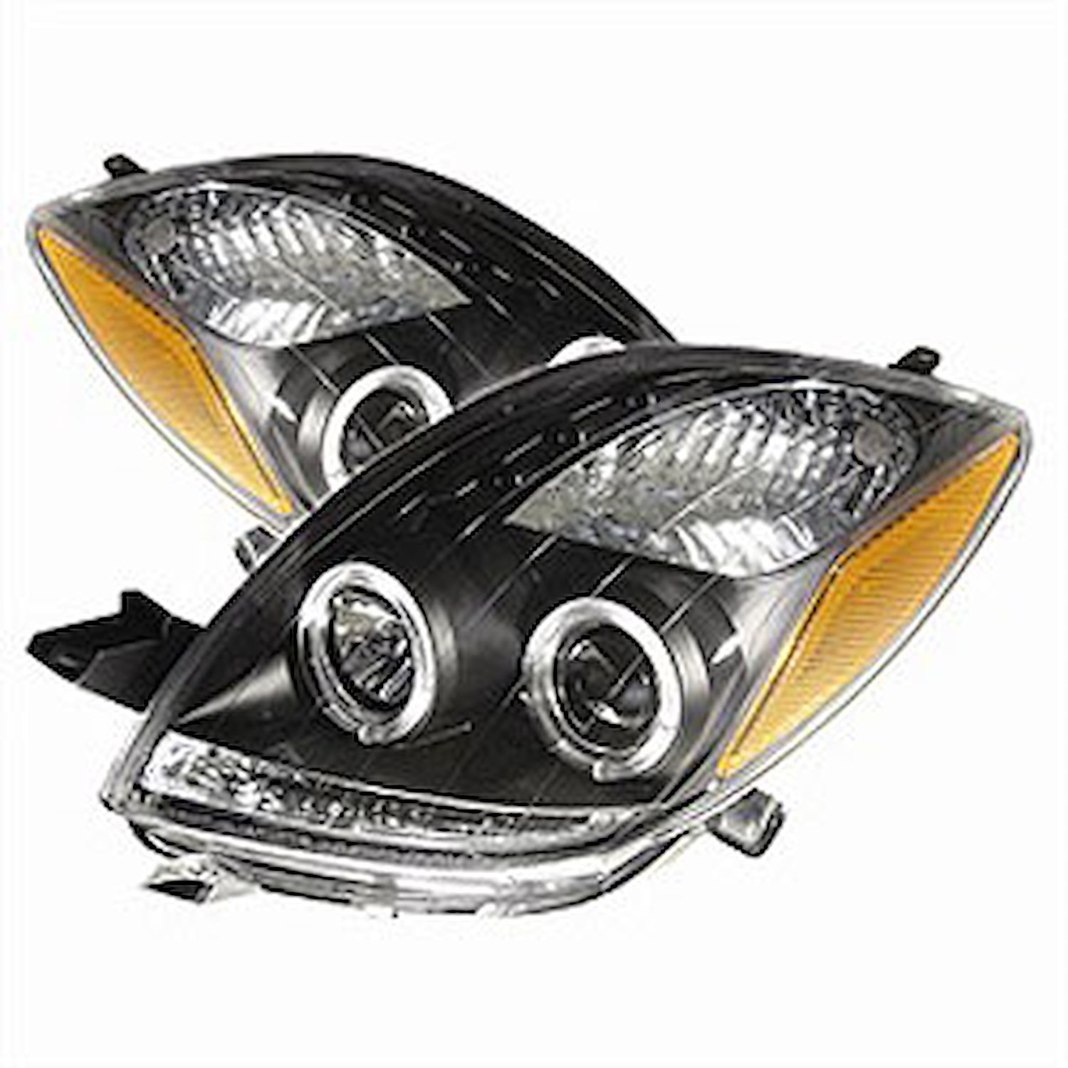 Halo LED Projector Headlights 2006-2008 Toyota Yaris 2 Door