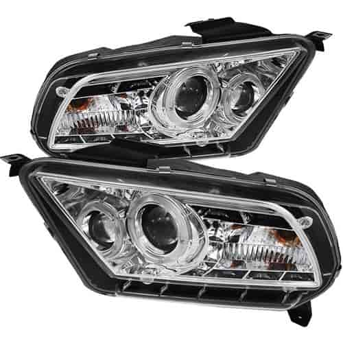 LED Halo Projector Headlights 2010-13 Ford Mustang