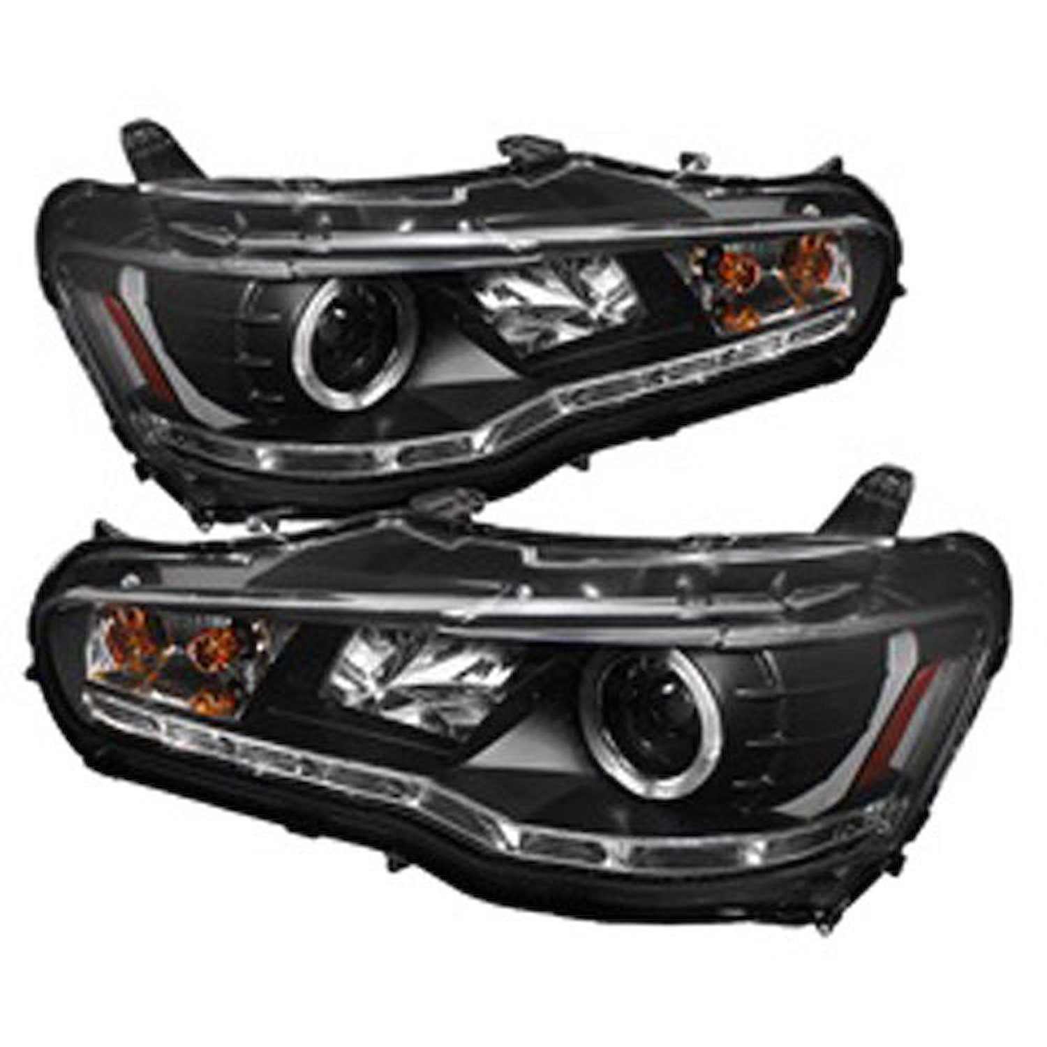 Halo DRL Projector Headlights 2008-2014 Mitsubishi Lancer/Evo-10