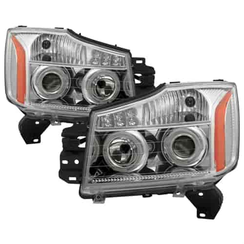 xTune Halo LED Projector Headlights 2004-2015 for Nissan Titan