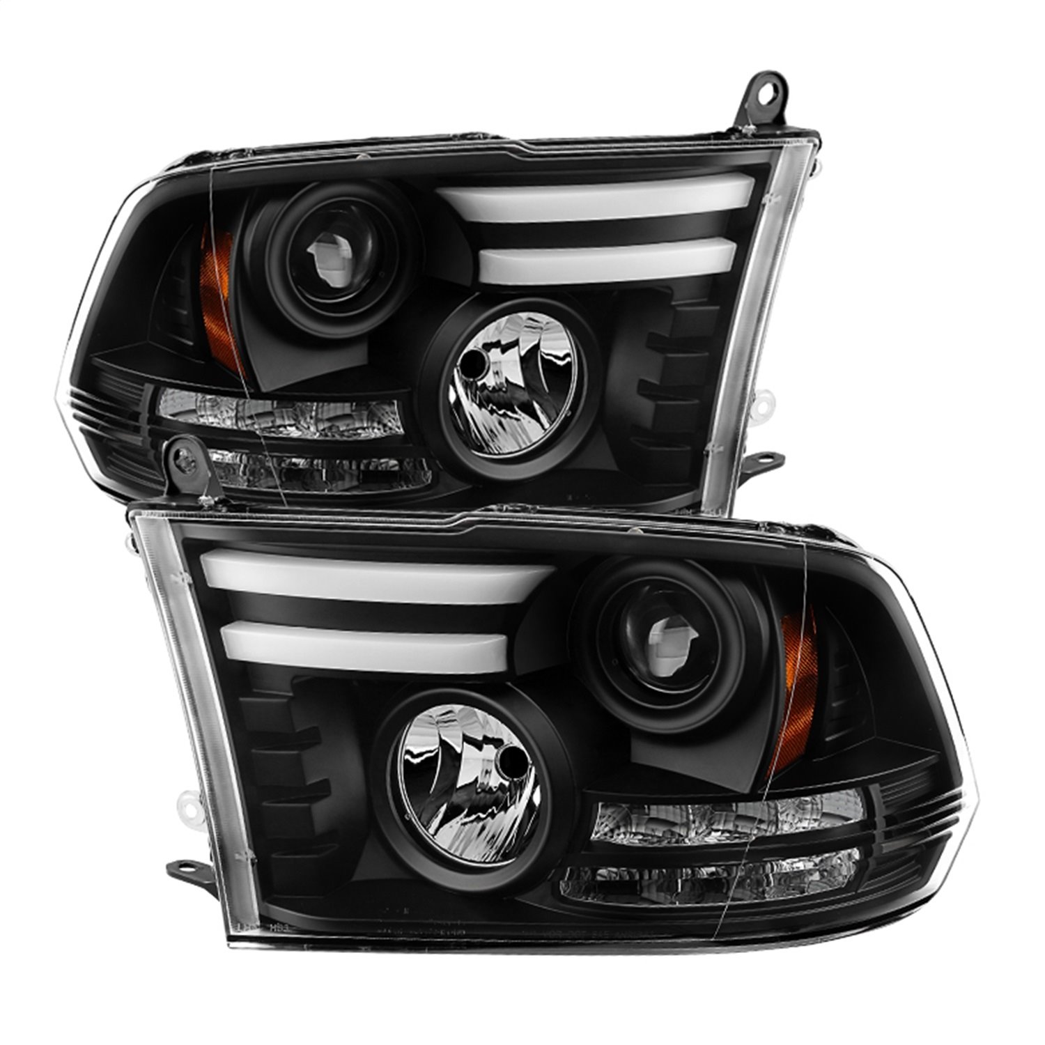 Light Bar DRL Projector Headlights 2009-2016 Dodge Ram