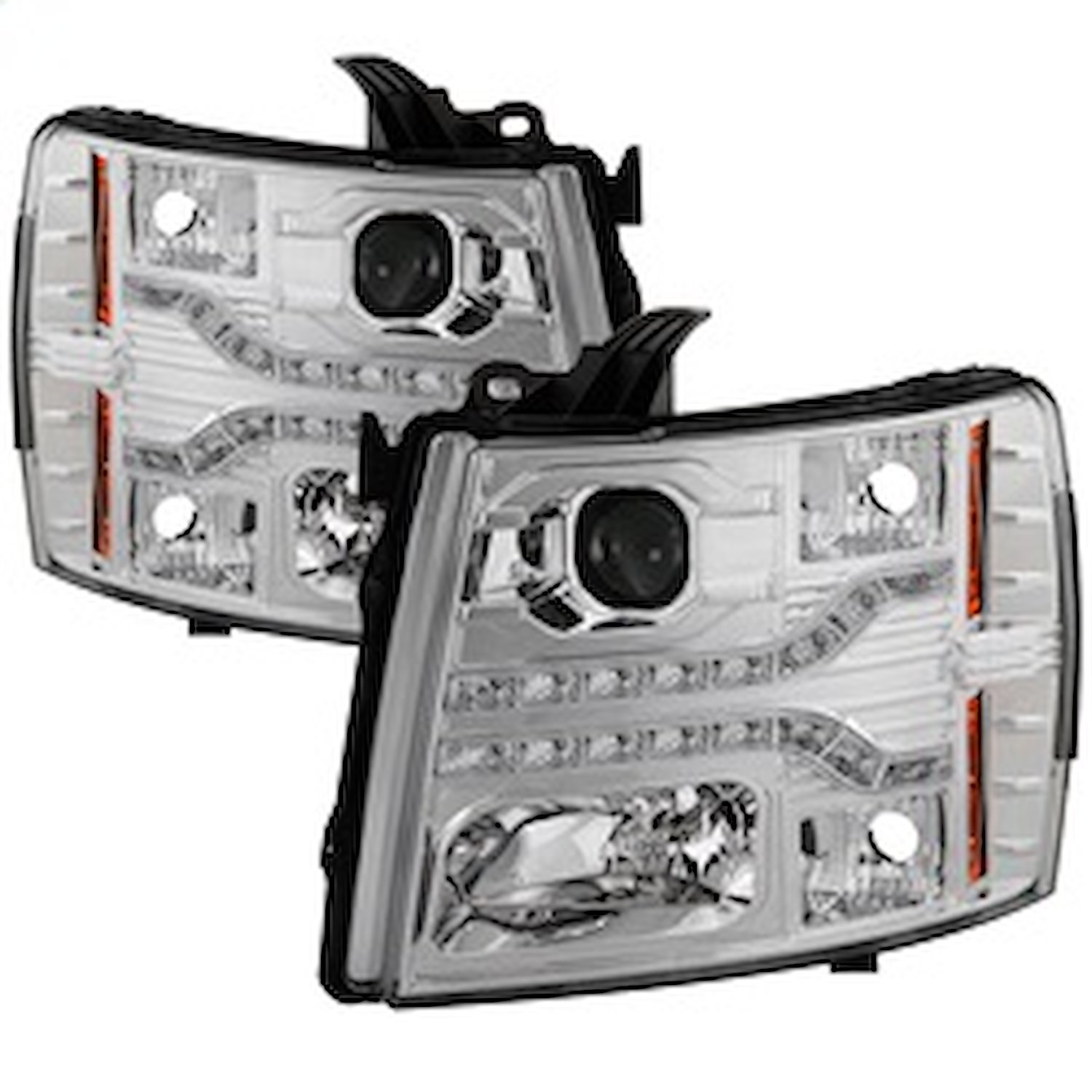 DRL LED Projector Headlights 2007-2014 Chevy Silverado