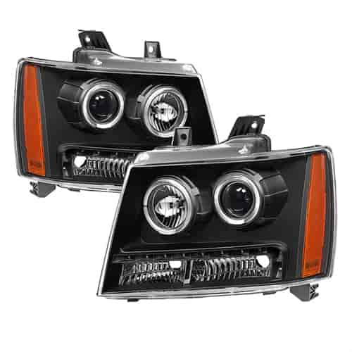 xTune Halo LED Projector Headlights 2007-2014 Chevy Suburban 1500/2500/Tahoe/Avalanche