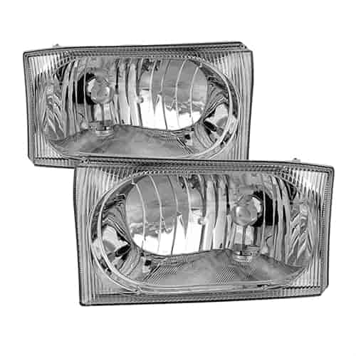 xTune OEM Style Crystal Headlights 1999-2004 Ford F250/350/450 Super Duty/Excursion