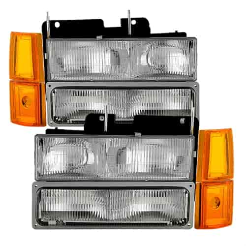 xTune OEM Style Crystal Headlights for 1994-1998 GM C/K Series Trucks