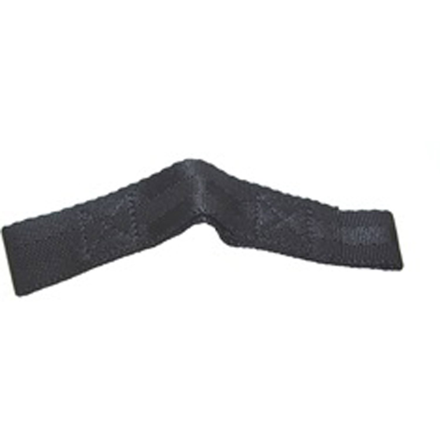 This black door limit strap from Omix-ADA fits the left or right side on 87-95 Jeep Wrangler YJ.