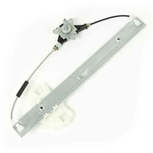 This right rear manual window regulator from Omix-ADA fits 07-16 Jeep Wranglers with full doors.