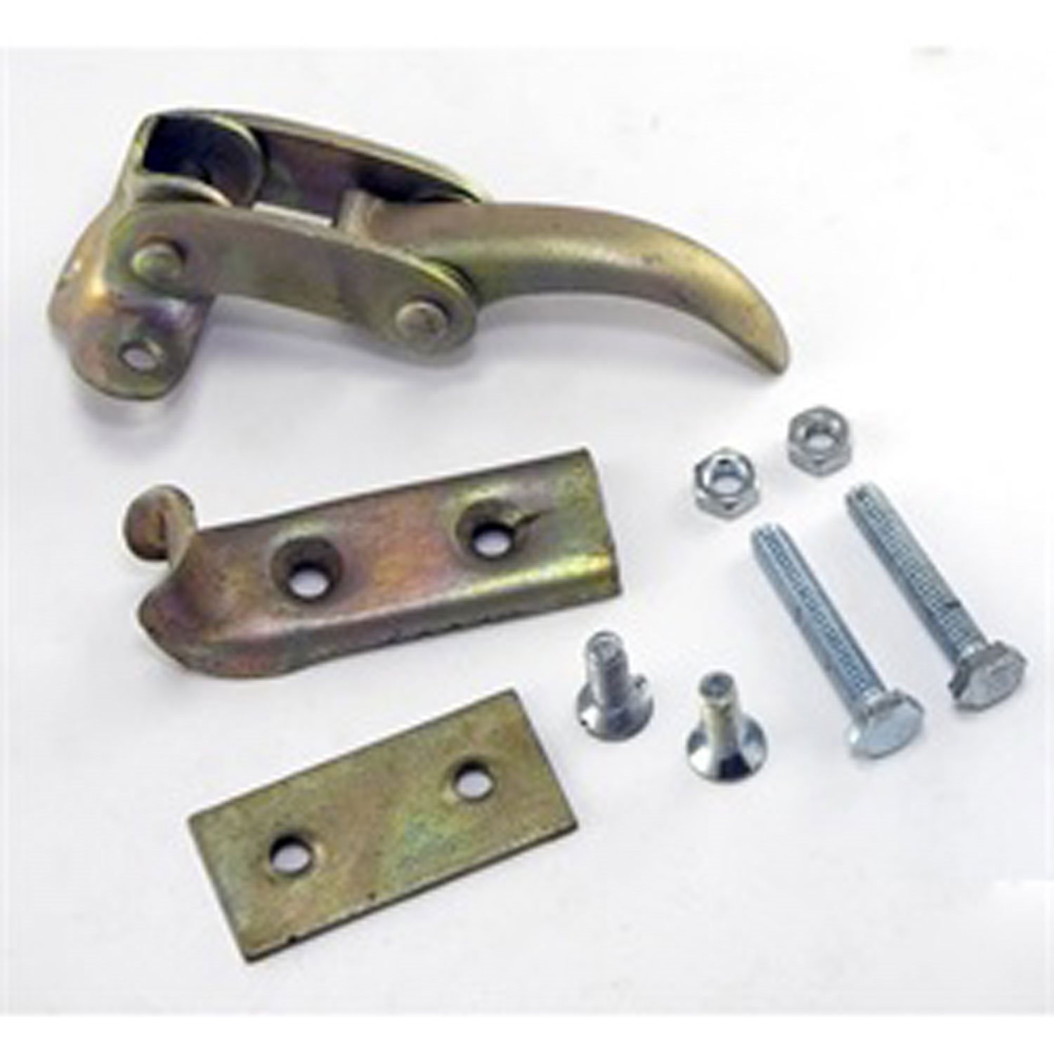 This interior windshield latch from Omix-ADA fits 50-52 Willys M38. It will fit the left or right si