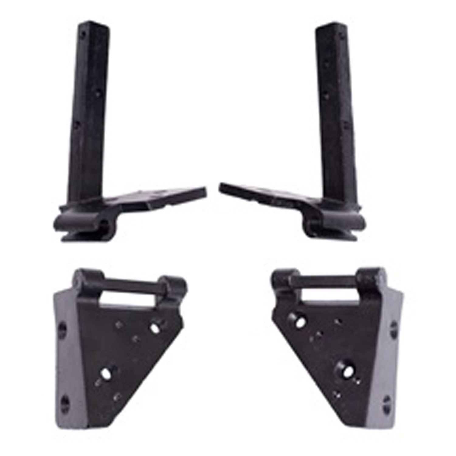 4 piece replacement windshield hinge set from Omix-ADA, Fits 52-75 Willys and Jeep models
