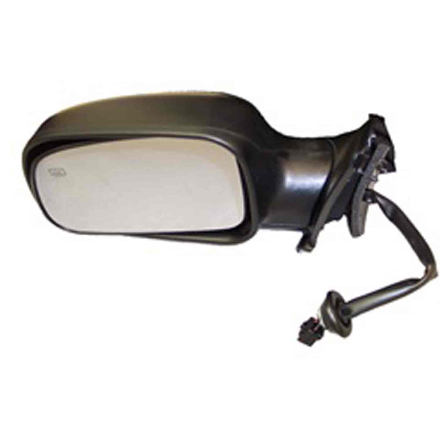 This black folding power door mirror from Omix-ADA is heated and fits the left door on 99-04 Jeep Grand Cherokee WJ.