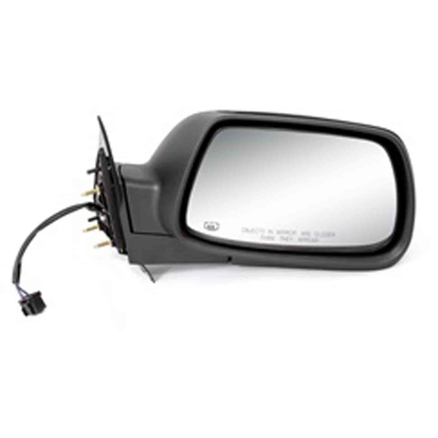 This black folding power door mirror from Omix-ADA is heated and fits the right door on 05-10 Jeep Grand Cherokee WK.