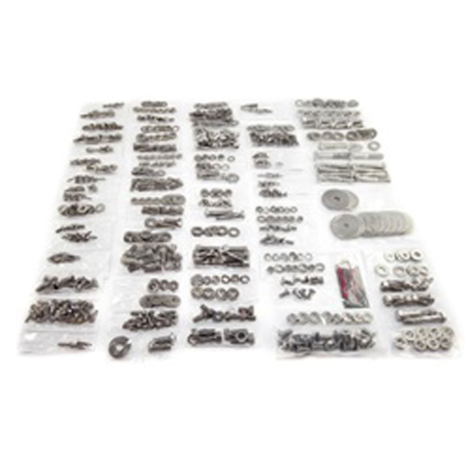 This 405 piece stainless steel body fastener kit from Omix-ADA gives you all the necessary fasteners