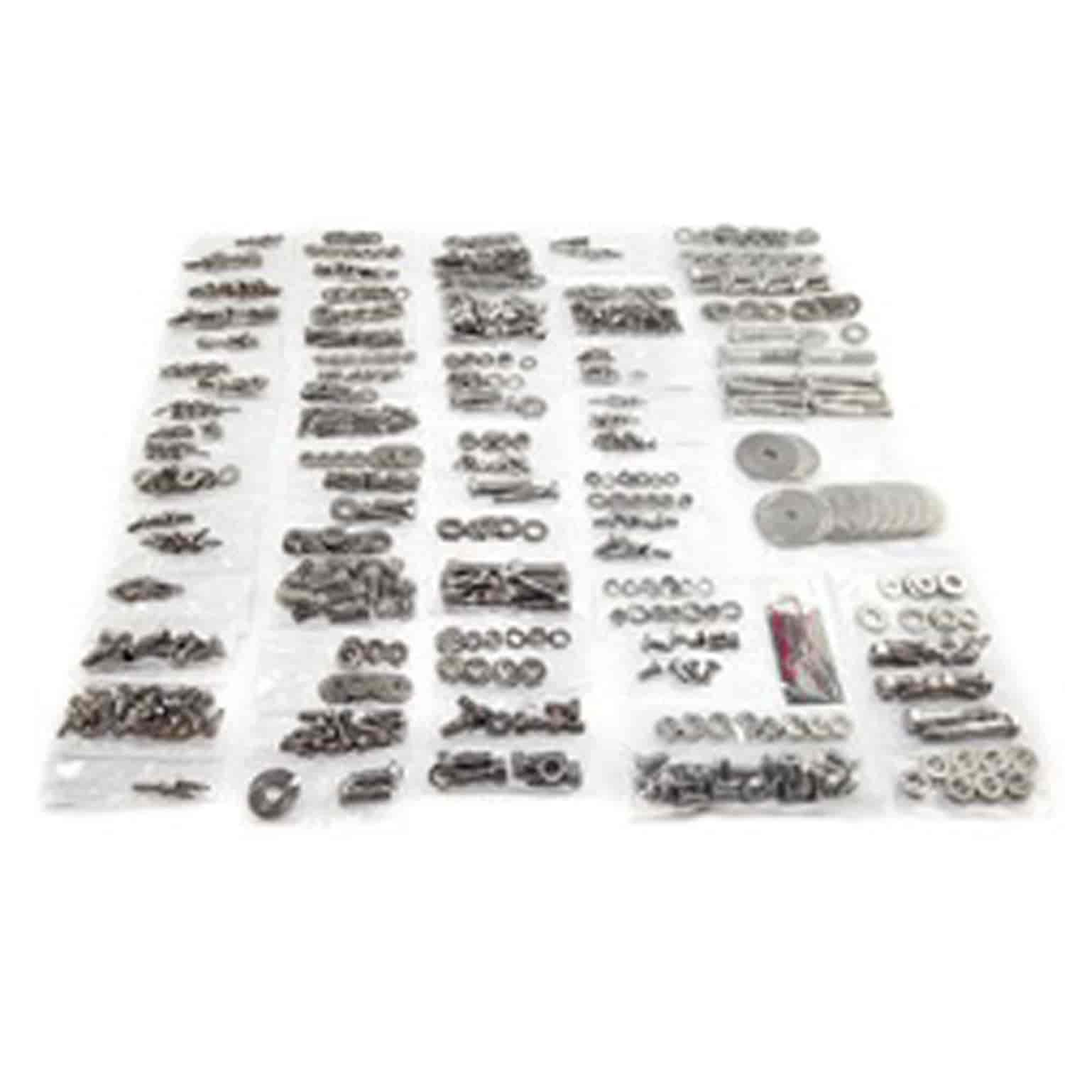 This 640 piece stainless steel body fastener kit from Omix-ADA gives you all the fasteners to rebuil