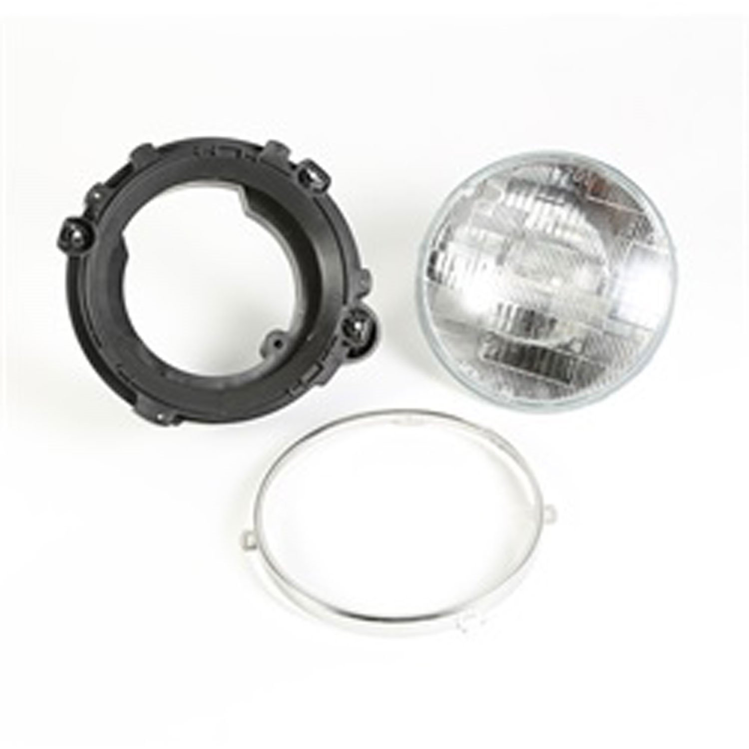 Replacement headlight assembly from Omix-ADA, Fits right side