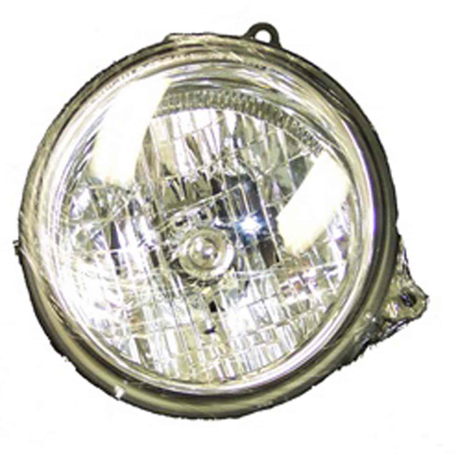 Replacement headlight assembly from Omix-ADA, Fits left side