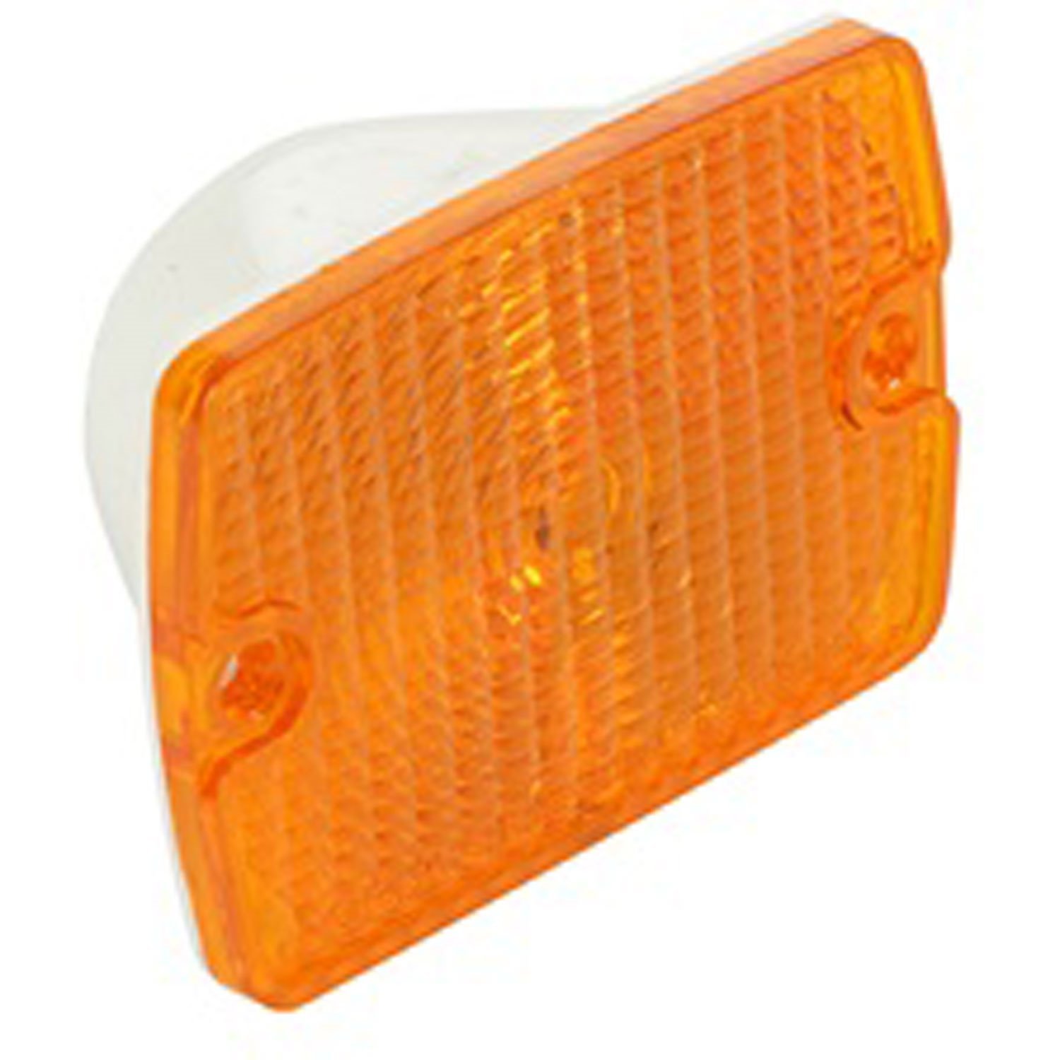 This amber parking lamp assembly from Omix-ADA fits 87-95 Jeep Wrangler.