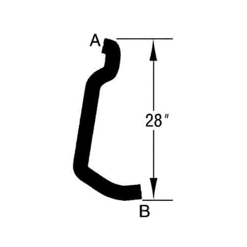 RADIATOR HOSE LOWER 3.0 WITH HD COOLING 93-95 CHRYSLER AS BODY CHRSYLER TOWN/COUNTY CARAVAN GRAND CA