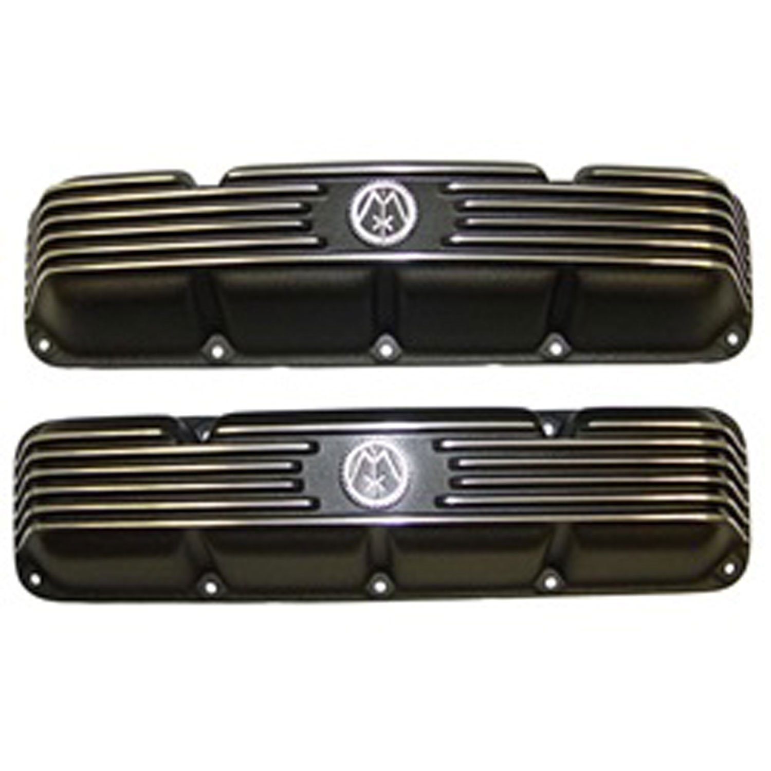 Omix-ADA 17401.10: Finned Aluminum Valve Covers for Select 1966-1991 Car  and Jeep Models with 290, 304, 343, 360, 390 or 401 Engine JEGS