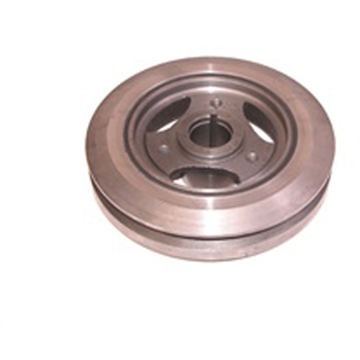 This harmonic balancer from Omix-ADA fits the 4.2L engine with V-belts. Fits 75-86 Jeep CJ models.