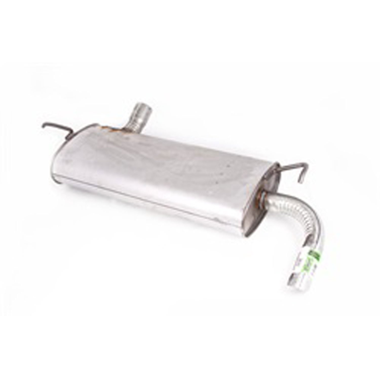 Replacement muffler from Omix-ADA, Fits 07-11 Jeep Wranglers.
