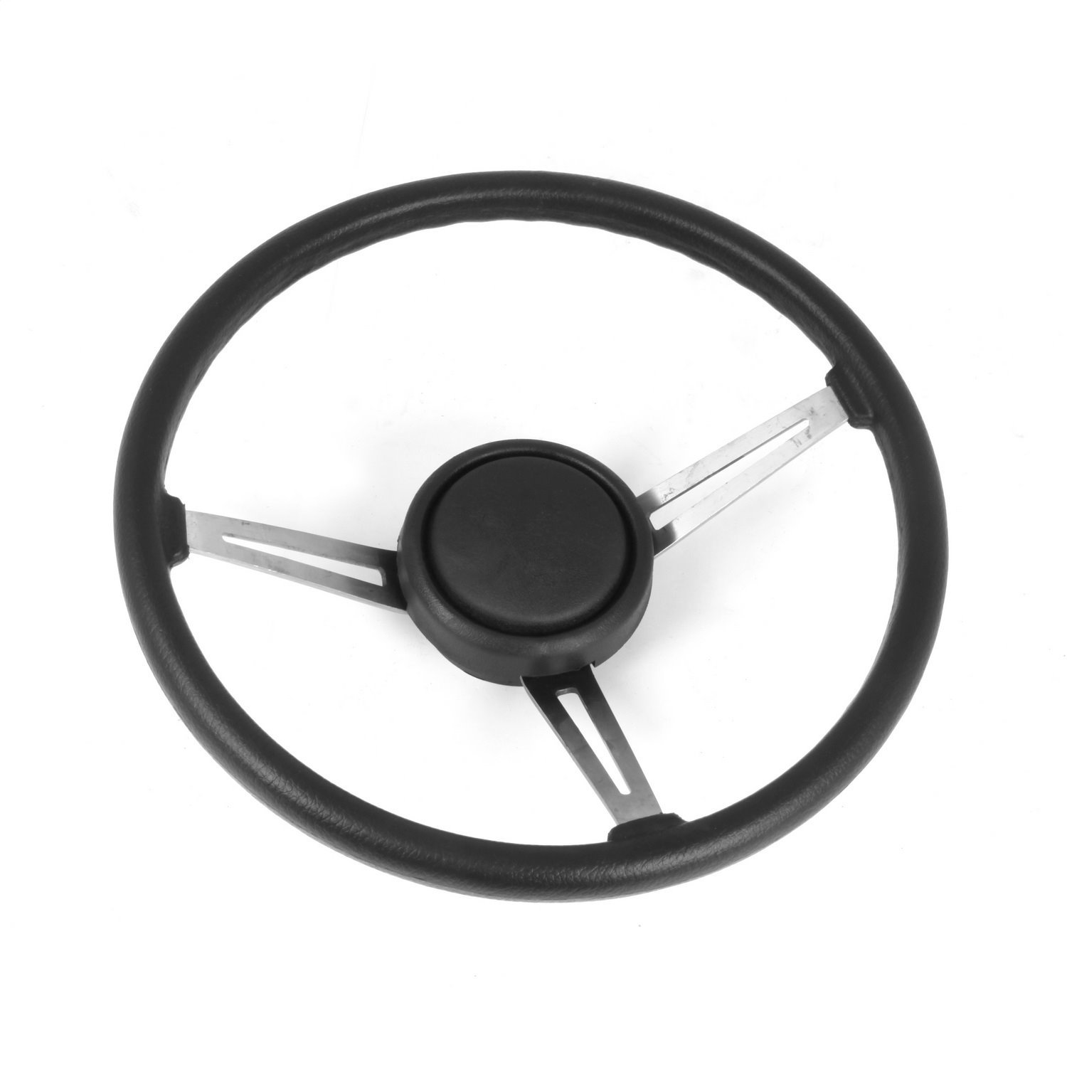 This black leather steering wheel kit from Omix-ADA