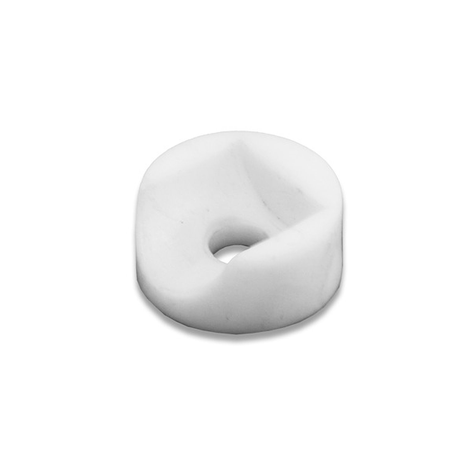 This white plastic mirror bushing from Rugged Ridge fit 55-86 Jeep CJ model mirrors. Sold individually. Two required per mirror.