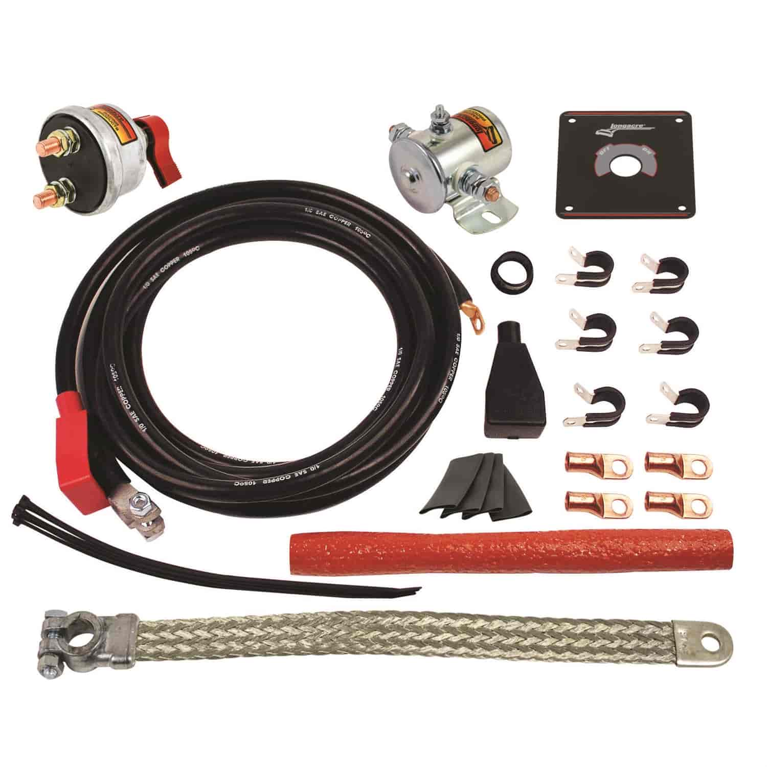 Total Battery Cable Kit w/Switch Solenoid 133 strand