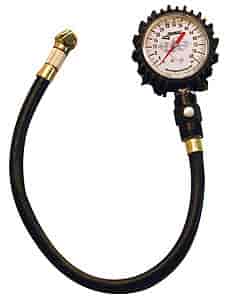 Liquid-Filled Deluxe 60psi Tire Pressure Gauge Ball-style chuck