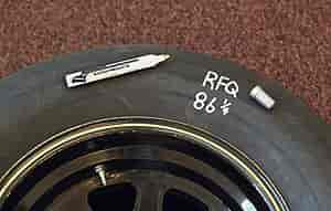 Tire Paint Pen Fine Tip - easy to read