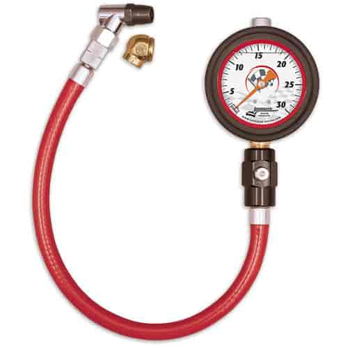 Liquid-Filled Deluxe Tire Pressure Gauge 30 psi