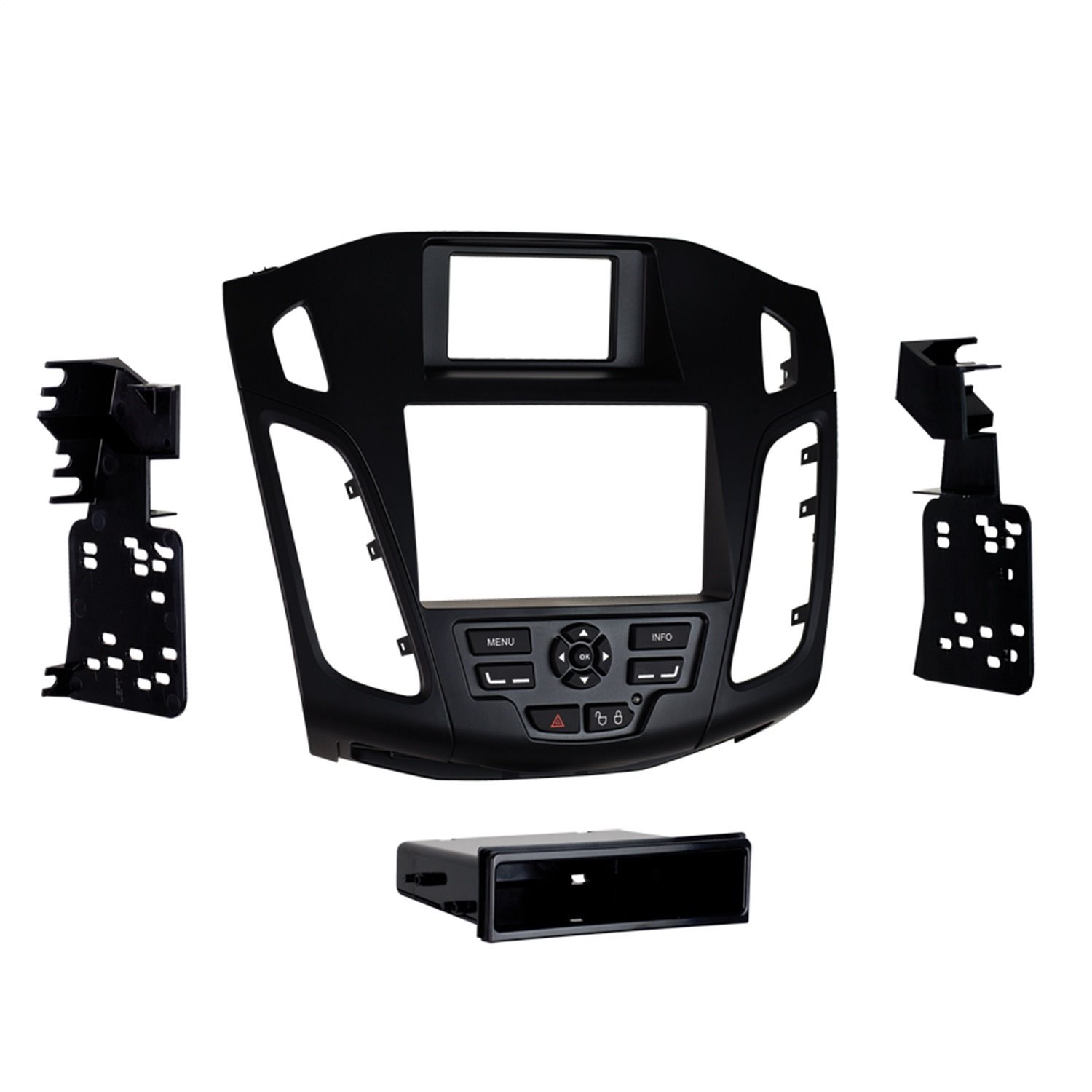 99-5827B Custom-Fit Mounting Kit, ISO DIN w/Pocket Or Double DIN Radio Provision