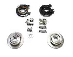 Disc Brake Kit Rear Non C Clip Incl. Rtrs/Bking Plt w/Integrated Park Brk/Calipers/Flex Brk Lines/Brk Pads/Hdwr