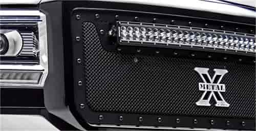 X-METAL Series - Studded Main Grille - ALL Black w/Blk Studs