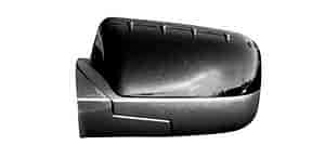 LH DOOR MIRROR PWR TEXT BLK W/GLOSS BLK CVR P W/MAN FLDG TAURUS 08-09