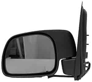 LH DOOR MIRROR PWR NON-HTD TEXT BLK FLDG PADDLE TYPE F-SERIES SUPERDUTY P/U 99-00